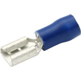 Papuci electrici izolati, tata, albastru Plat, 6.3x0.8 mm, lungime 20.5 mm, crimpat, 542, 10 terminale la blister Carpoint AutoDrive ProParts