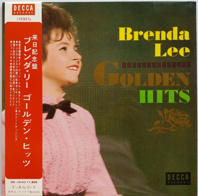 Vinil &amp;quot;Japan Press&amp;quot; Brenda Lee &amp;lrm;&amp;ndash; Brenda Lee Golden Hits (G+) foto