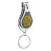 Breloc 3 in 1, unghiera, desfacator sticle, metal, compact, argintiu