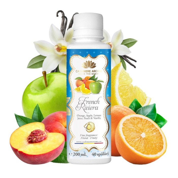 Parfum de rufe FRENCH RIVIERA cu arome de portocala, mar verde, piersica, suc de lamaie si vanilie, 40 Spalari