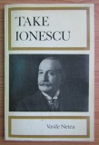 Vasile Netea - Take Ionescu in franceza cu dedicatia autorului