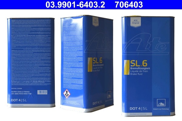 ATE 03.9901-6403.2 SL.6 DOT 4 Lichid de frana