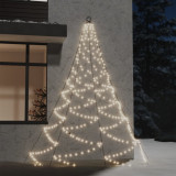 Cumpara ieftin Brad de perete c&acirc;rlig metalic alb cald 260 LED 3 int/exterior