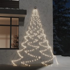 Brad de perete c&amp;acirc;rlig metalic alb cald 260 LED 3 int/exterior foto