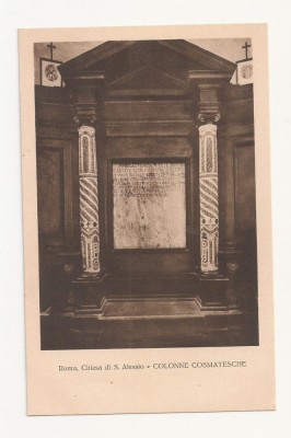 FV4-Carte Postala- ITALIA -Roma, Chiesa di S. Alessio, necirculata foto