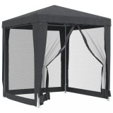Cumpara ieftin Cort de petrecere cu 4 pereti din plasa, antracit, 2x2 m, HDPE