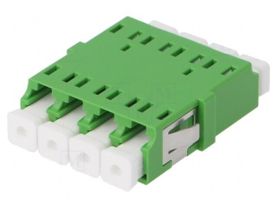 Conector Fibră Optică Cuplă Monomod Quad LCA Mamă foto