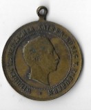 Medalie Wilhelm II Deutscher Kaiser K&ouml;nig von Preussen - Prusia, 29 mm