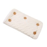 Manusa pentru caruciorul bebelusului Ruiqas, textil, alb/bej, 38 x 20 cm