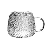 Cana, Ananas, cu maner transparent, din sticla, 13 x 8 x 8 cm - ergonomica si usor de manevrat, 420 ml, Oem