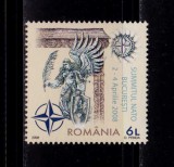 ✅RO 2008 LP 1798 &quot;Summitul NATO Buc. &quot; , serie , MNH