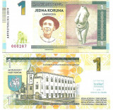 !!! SLOVACIA , ARTREPUBLIKA = FANTASY NOTE = 1 KORUNA - 2019 - UNC