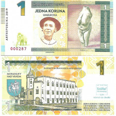 !!! SLOVACIA , ARTREPUBLIKA = FANTASY NOTE = 1 KORUNA - 2019 - UNC