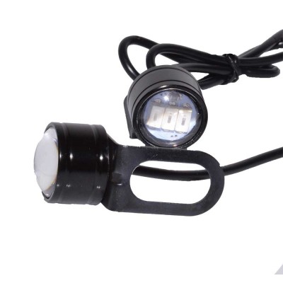 LED Auto cu suport elSales ELS-LRR , diametru 23 mm , alimentare 12 Volti , putere 9 W , rosu foto