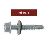 Cumpara ieftin Suruburi Perforatoare Ral 3011-Bordo 4.8 X 35 Mm, 250 Bucati