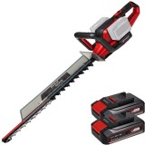 Einhell GE-CH 36/65 Li PXC + Twinpack CB - Masina de tuns gard viu 65 cm + Set 2 acumulatori Li-Ion 18 V 2.5 Ah