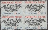 SUA 1964 - Muzica Americana, bloc de 4 neuzat
