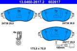 ATE 13.0460-2617.2 set placute frana,frana disc