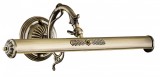 Aplica perete liniara alba/bronz/aurie Dasa, 44,5 cm, din metal Bronz antic