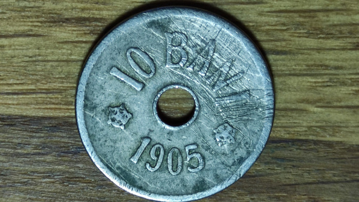 Romania - moneda de colectie istorica - 10 bani 1905 - Carol I - stare ok !