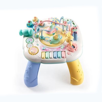 Masuta cu activitati pentru bebelusi, sunete, elemente mobile, diverse accesorii, multicolor foto