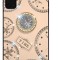 Husa cu pietricele + inel rotativ &#039; Clock &#039; Samsung Galaxy S20 , Roz