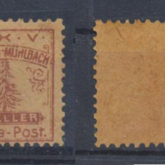 BISTRA Posta Locala 1907 timbru 2 helleri cu guma originala fara sarniera