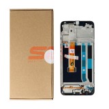 Display LCD Touchscreen cu Rama Original OPPO A15 Negru Service Pack (Amprenta necesita recalibrare)