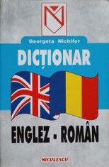 DICTIONAR ENGLEZ-ROMAN-GEORGETA NICHIFOR foto