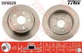 Disc frana JEEP WRANGLER II (TJ) (1996 - 2008) TRW DF6029