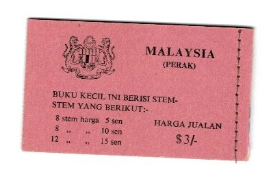 Perak(Malaysia) 1971 - Fluturi, carnet filatelic neuzat