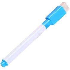 Marker cu stergere uscata scriere universala pentru diverse table, varf negru, culoare capac albastru