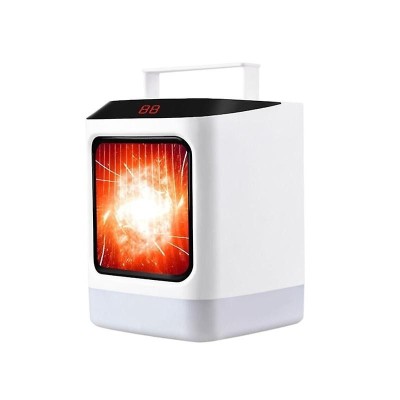 Incalzitor Portabil eMazing Mini cu Telecomanda, Afisaj Digital si Lumini de Noapte Colorate, Sincronizare Inteligenta Integrata foto
