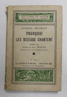POURQUOI LES OISEAUX CHANTENT par JACQUES DELAMAIN , 1930 foto