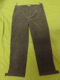 Pantaloni Miu Miu by Prada, Trei-sferturi, Catifea, Khaki