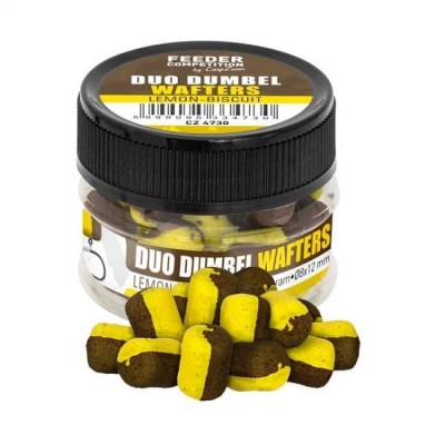 Carp Zoom WAFTERS DUO DUMBEL 8x12mm 15gr Lemon-Biscuit foto