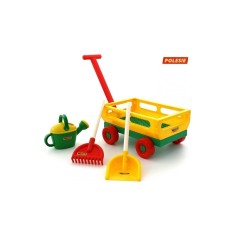 Carucior+lopata, grebla si stropitoare, 43x29x21 cm, Wader foto