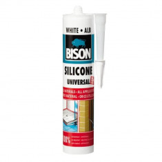 Silicon Universal Bison, 280 ml, Alb, Mastic Etansare Universal, Bison Silicone Universal, Silicon Alb, Mastic Etanseizant Universal, Silicon Bison, S