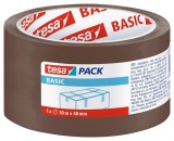 Banda adeziva pentru ambalare Tesa Basic maro, 48 mm x 50 m