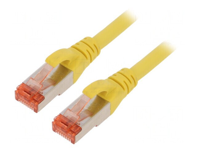 Patch Cord S/FTP Cat6 5m Galben LSZH