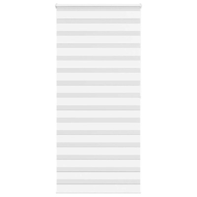 Jaluzea tip zebra alb latime tesatura 95,9 cm poliester foto