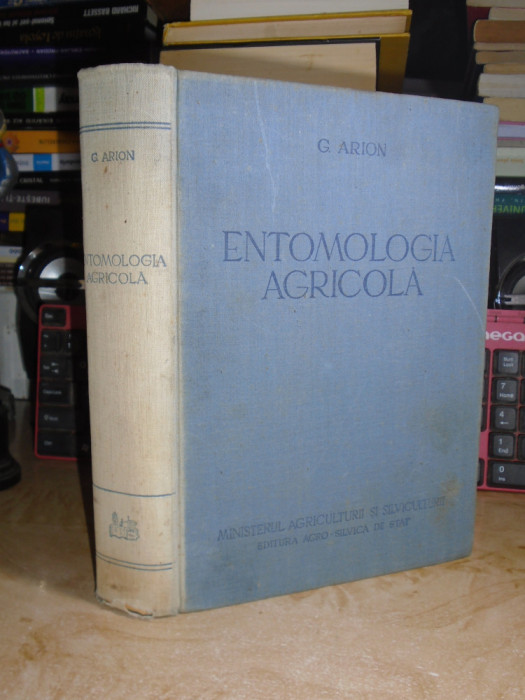 GEORGE ARION - ENTOMOLOGIA AGRICOLA , 1958 #