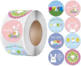 Rola cu 500 stickere pentru Paste NT-ling, hartie, multicolor, 2,5 cm