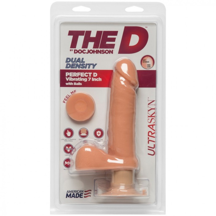 Vibrator Doc Johnson &raquo;Perfect D&laquo; 18 cm - Natural