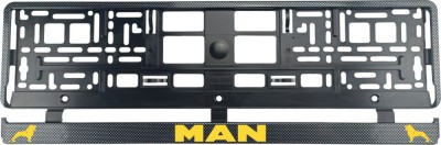 Set 2 bucati, suport numar inmatriculare Carbon, MAN IV foto