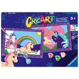 Cumpara ieftin Ravensburger - CreArt pictura pe numere pentru copii 2 sabloane cu unicorni