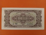Bancnota 3 lei 1952 serie albastra - UNC+++
