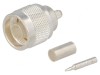 Mufă N tată drept 50&Omega; crimpat PTFE pentru RG141, RG58C/U, URM43, URM76, TE Connectivity