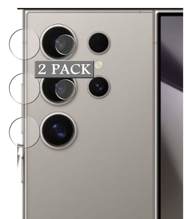Set 2 folii protectie camera, pentru Samsung Galaxy S24 Ultra, silicon