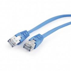 PATCH CORD FTP GEMBIRD Cat5e, cupru-aluminiu, 0.5 m, albastru, AWG26, ecranat foto